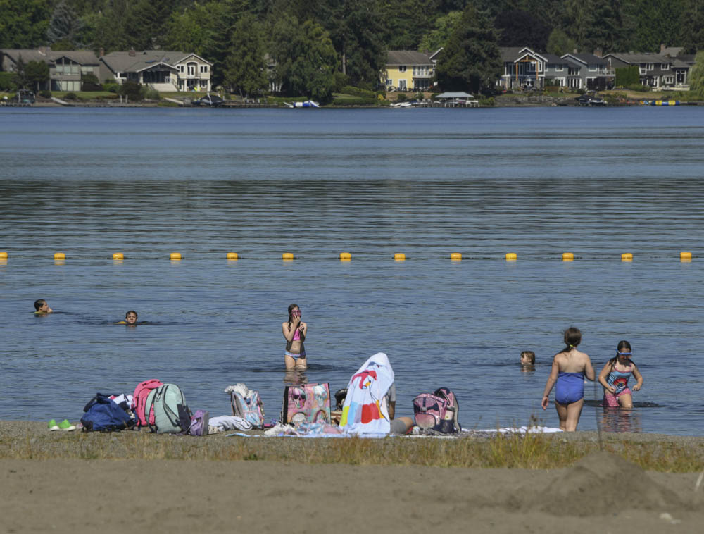 sunset beach lake sammamish