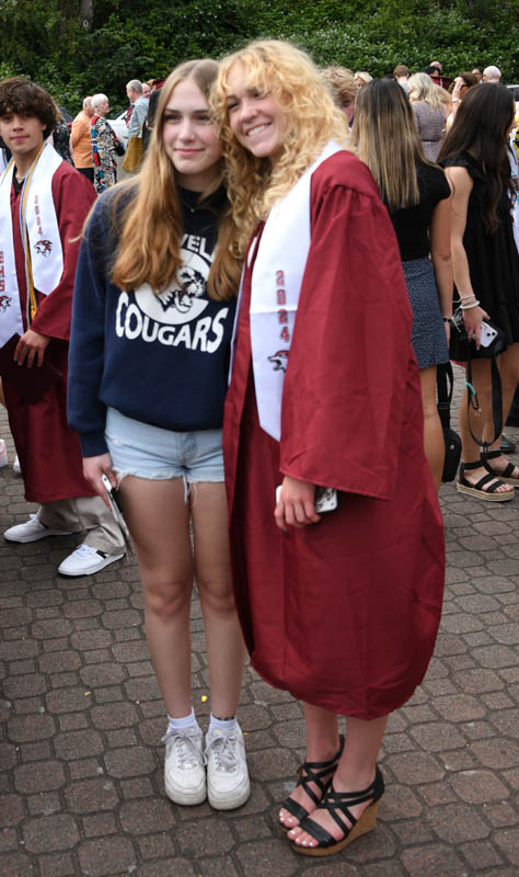 katie and maddy graduation